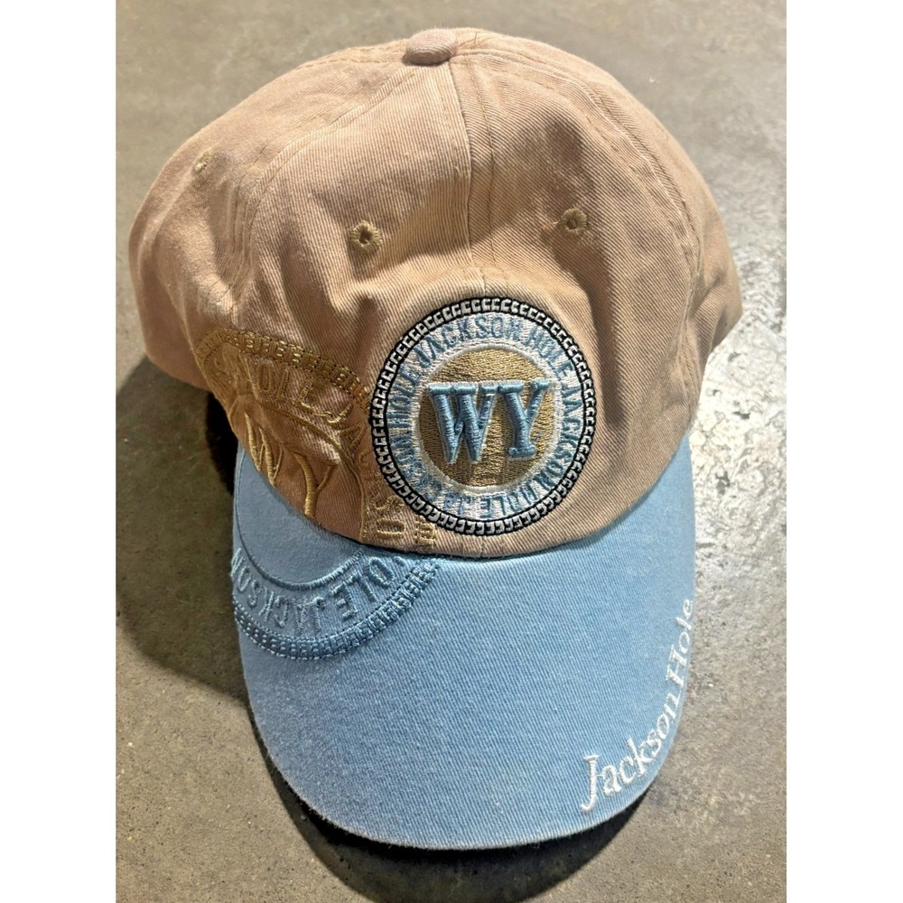 Yellowstone WY Jackson Hole Hat Size 7 USA Strapback Adjustable Lucky 7